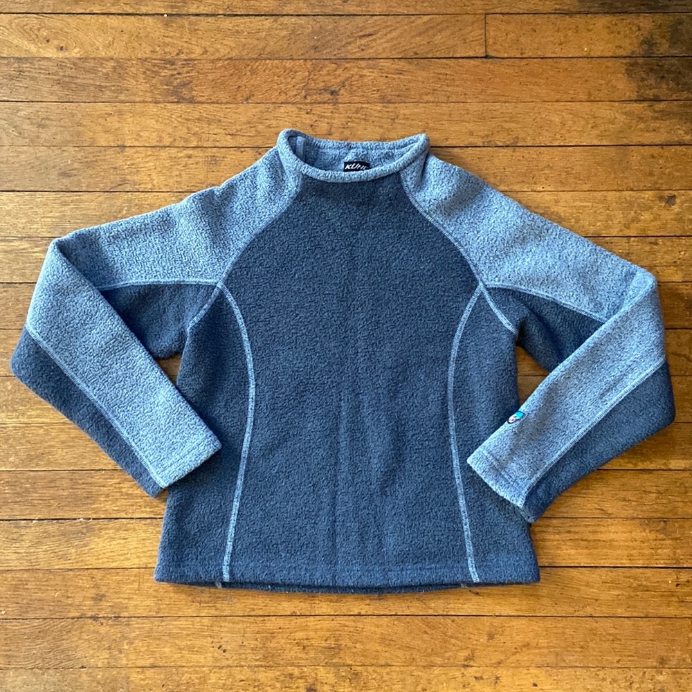 Kuhl Mock Neck Sweater Blue Small